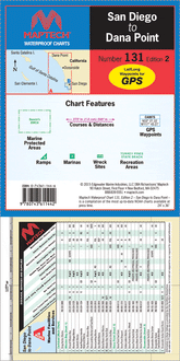 San Diego to Dana Point Waterproof Chart, 2nd Edition